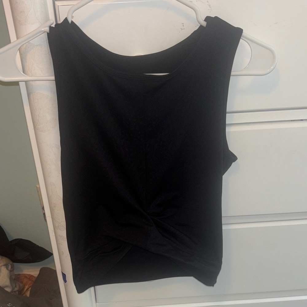 H&M Black Twist Front Tank Top